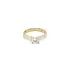Gold Engagement Ring with Zircon