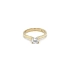 Gold Engagement Ring with Zircon