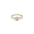 Gold Engagement Ring with Zircon