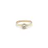 Gold Engagement Ring with Zircon