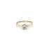 Gold Engagement Ring with Zircon