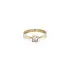 Gold Engagement Ring with Zircon