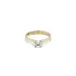 Gold Engagement Ring with Zircon