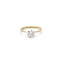 Gold Engagement Ring with Zircon