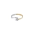 Gold Engagement Ring with Zircon