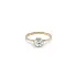 Gold Engagement Ring with Zircon