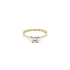 Gold Engagement Ring with Zircon