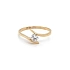 Gold Ring with Zircon
