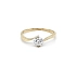 Gold Engagement Ring with Zircon