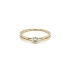 Gold Engagement Ring with Zircon