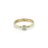 Gold Engagement Ring with Zircon