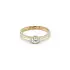 Gold Engagement Ring with Zircon
