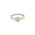 Gold Engagement Ring with Zircon
