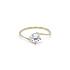 Gold Zircon Tooth Ring