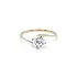 Gold Engagement Ring with Zircon