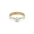 Gold Engagement Ring with Zircon