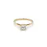 Gold Engagement Ring with Zircon