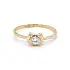 Gold Ring with Zircon