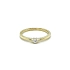 Gold Engagement Ring with Zircon