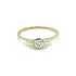 Gold Engagement Ring with Zircon
