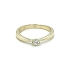 Gold Engagement Ring with Zircon