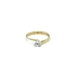 Gold Engagement Ring with Zircon