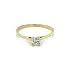 Gold Engagement Ring with Zircon