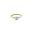 Gold Engagement Ring with Zircon