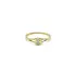 Gold Engagement Ring with Zircon