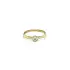 Gold Engagement Ring with Zircon