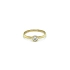 Gold Engagement Ring with Zircon