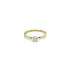 Gold Engagement Ring with Zircon