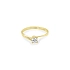 Gold Engagement Ring with Zircones