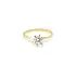 Gold Engagement Ring with Zircon