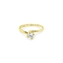 Gold Engagement Ring with Zircon