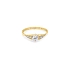 Gold Ring with Zircons