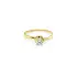 Gold Engagement Ring with Zircon