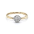 Gold Ring with Zircons