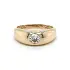 Gold Ring with Zircon