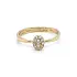 Gold Ring with Zircons