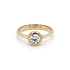Gold Engagement Ring with Zircon