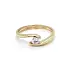 Gold Engagement Ring with Zircon
