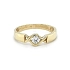 Gold Engagement Ring with Zircon