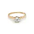 Gold Engagement Ring with Zircon
