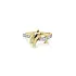 Gold Ring Dolphin with Zircons