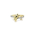 Gold Ring Dolphin with Zircons