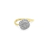 Gold Ring with Zircons