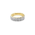 Gold Ring with Zircones made of Combined Gold