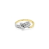 Gold Ring with Zircones made of Combined Gold