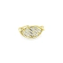 Gold Ring with Zircons